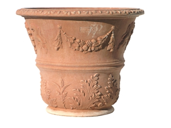 Grand pot de fleurs terre cuite 65 cm / 61 cm